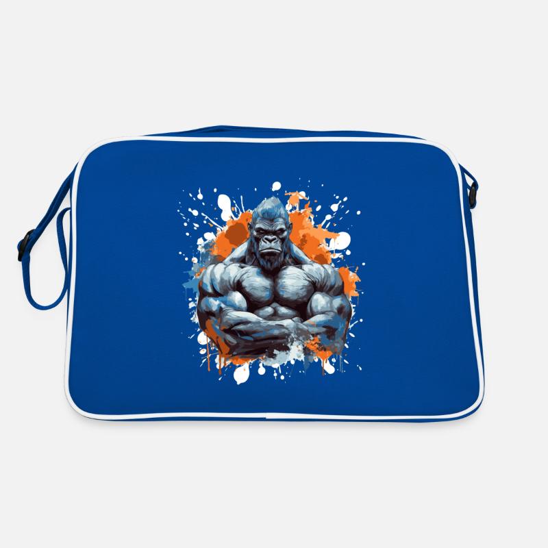 Gorilla Bodybuilding Beast Retro Tasche