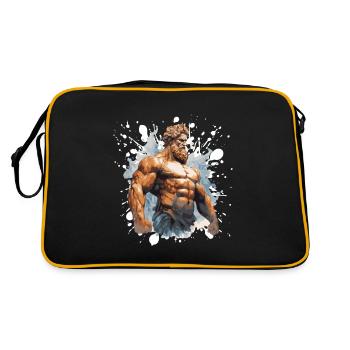 Greek Warrior Musculation Gym - Sac Retro - noir/or - Dos