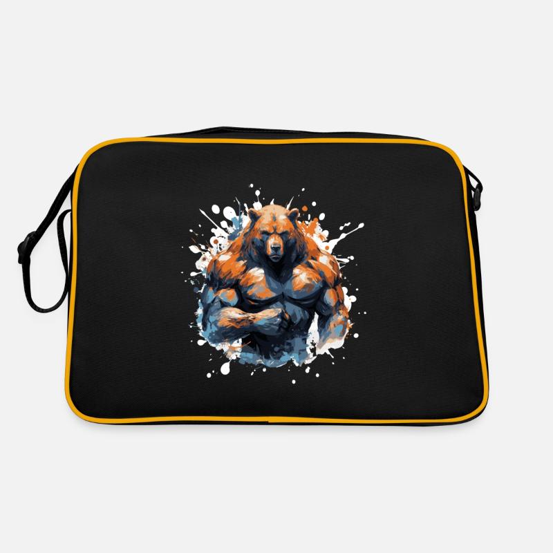Grizzly Bear Muscles Musculation Sac Retro