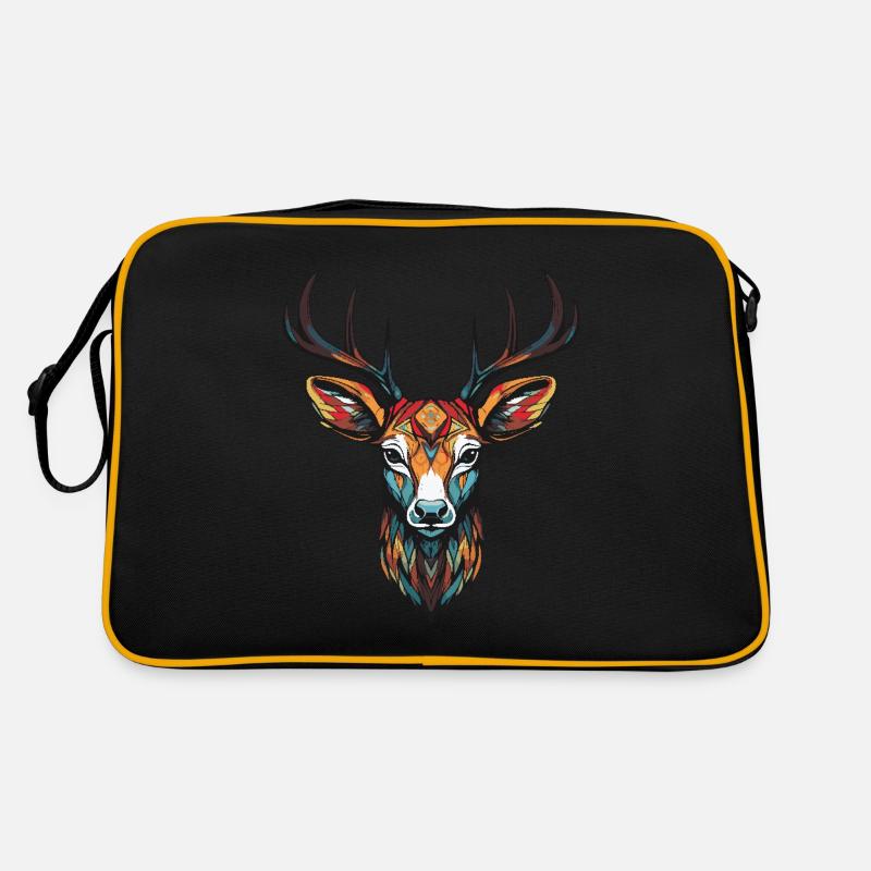 Deer Portrait Head Retro Bag
