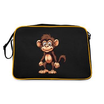 Monkey Animal - Retro Bag - black/gold - Back