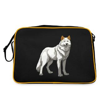 Wolf Animal - Retro Bag - black/gold - Back
