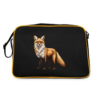 Fox Animal - Retro Bag - black/gold - Back