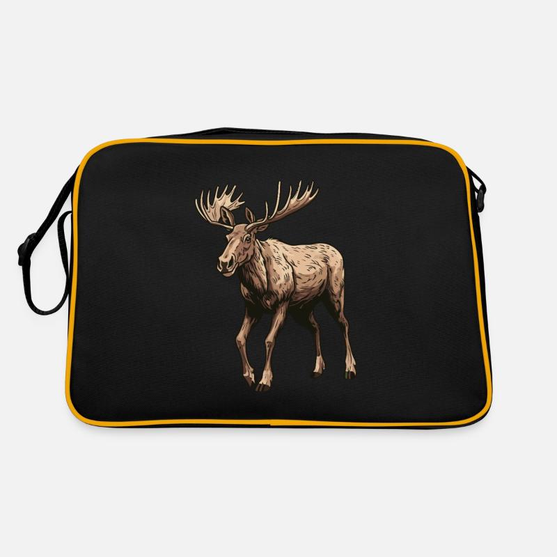 Elch Tier Retro Tasche