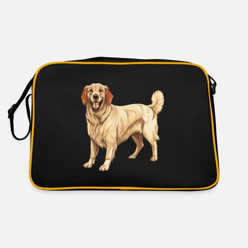 Golden Retriever Hund Retro Tasche