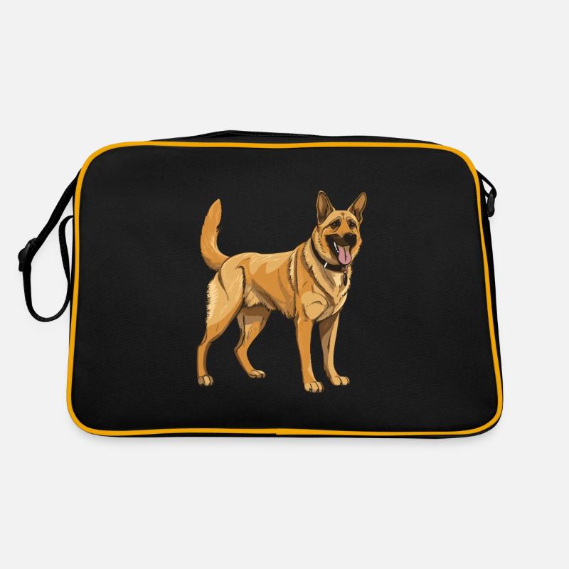 Schäferhund Hund Retro Tasche