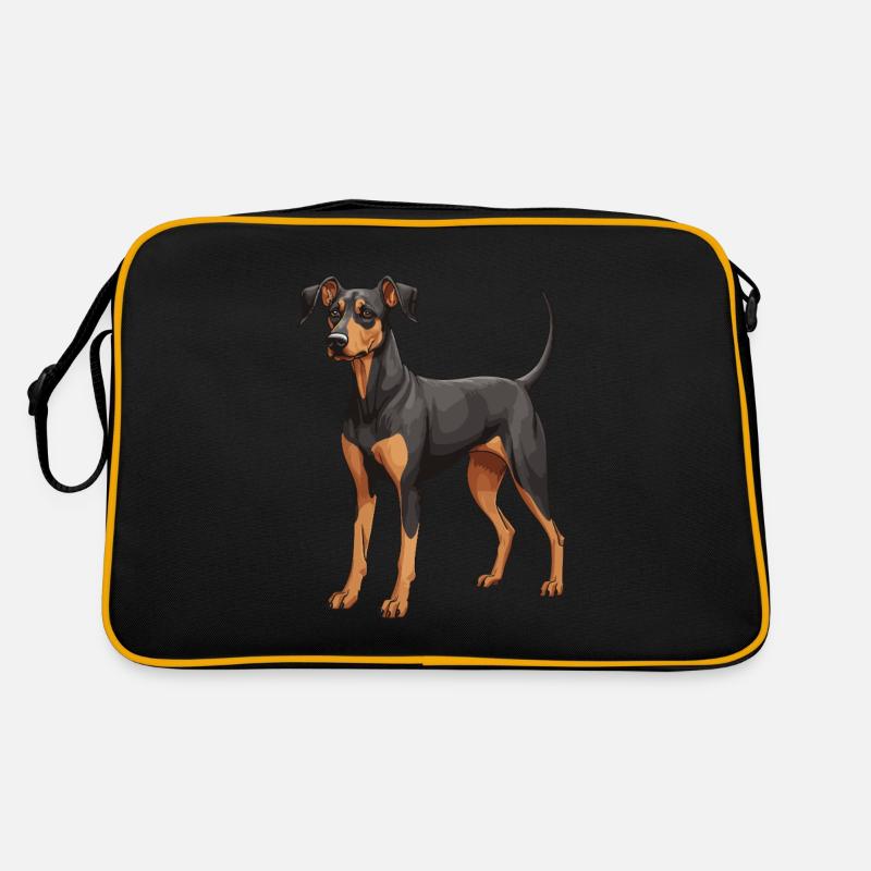 Chien Doberman Sac Retro