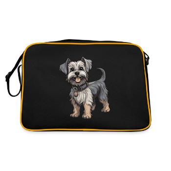 Chien Yorkshire Terrier - Sac Retro - noir/or - Dos