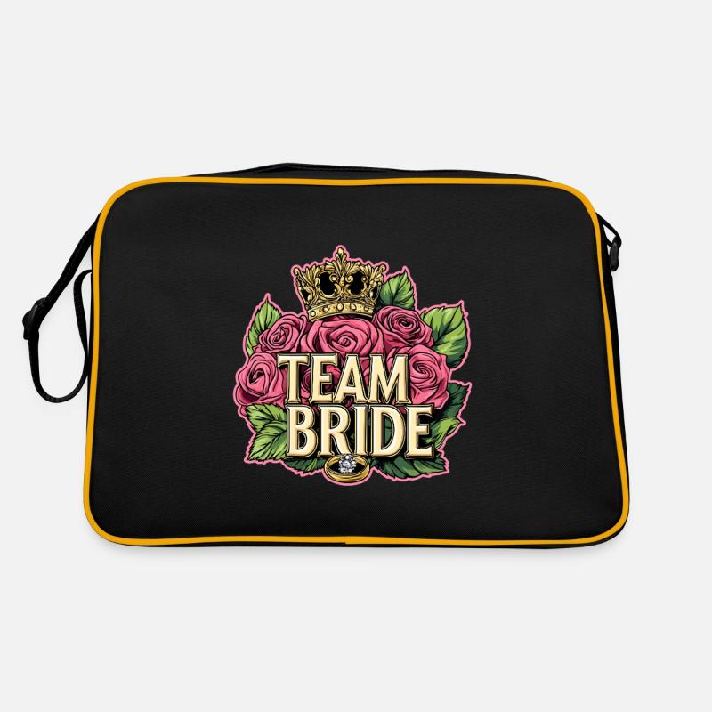 Équipe Roses de mariage de mariée Sac Retro