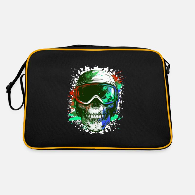 Ski Skull Ski Goggles Retro Bag
