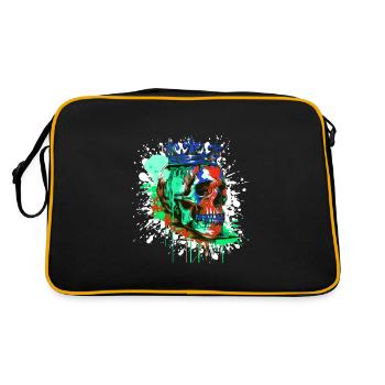 King Skull Crown Royal - Retro Bag - black/gold - Back