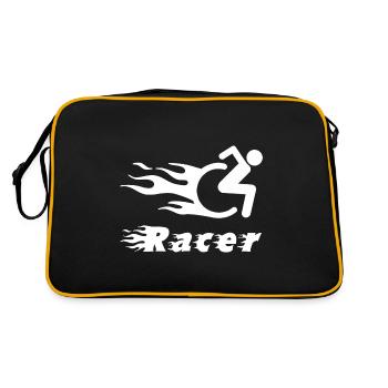 Handicap humour noir handicap en fauteuil roulant - Sac Retro - noir/or - Dos