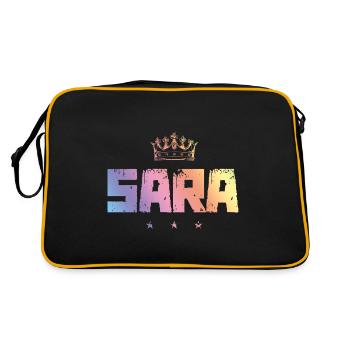 Sara - Retro Bag - black/gold - Back