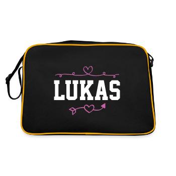 Lukas - Sac Retro - noir/or - Dos