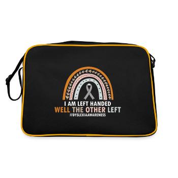 Dyslexia Teacher for Legathenia Therapists - Retro Bag - black/gold - Back