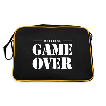 Game Over Slogan - Sac Retro - noir/or - Dos
