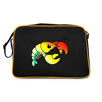 Homard Comic Animal - Sac Retro - noir/or - Dos