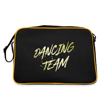 Dancing Team - Retro Tasche - Schwarz/Gold - Hinten