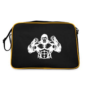 Gorilla Musculation - Sac Retro - noir/or - Dos