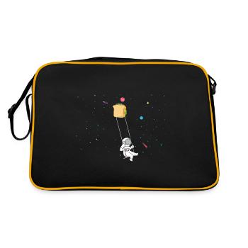 Sandwich d'astronaute Sandwich d'astronomie d'amour - Sac Retro - noir/or - Dos