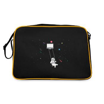 Cybersecurity Design for Hackers and Cyber Security - Retro Bag - black/gold - Back