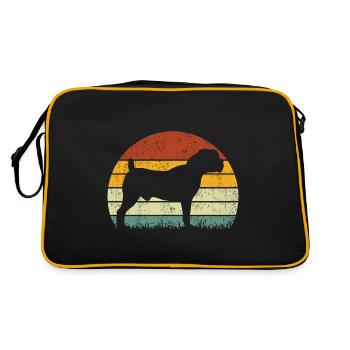 Sud-Africain Boerboel Dog Vintage Retro - Sac Retro - noir/or - Dos