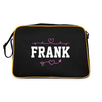 Frank - Retro Tasche - Schwarz/Gold - Hinten