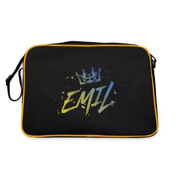 Emil - Retro Bag - black/gold - Back