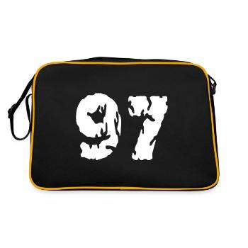 Maillot 97 Numéro - Sac Retro - noir/or - Dos