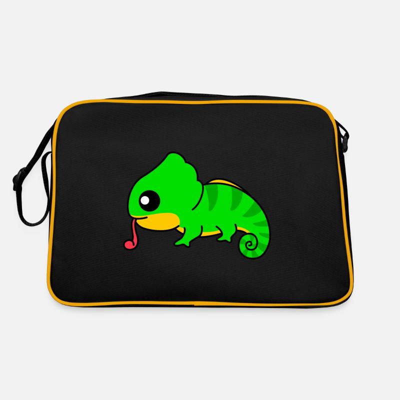Chameleon Comic Animal Retro Bag