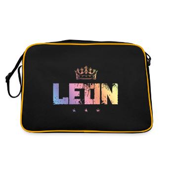 Leon - Retro Bag - black/gold - Back