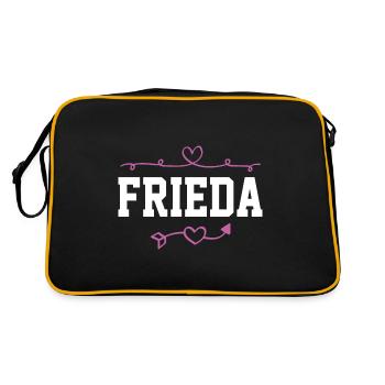 Frieda - Retro Bag - black/gold - Back