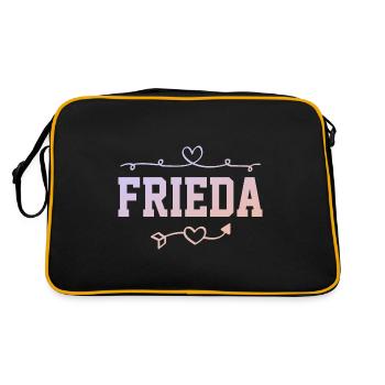 Frieda - Retro Bag - black/gold - Back