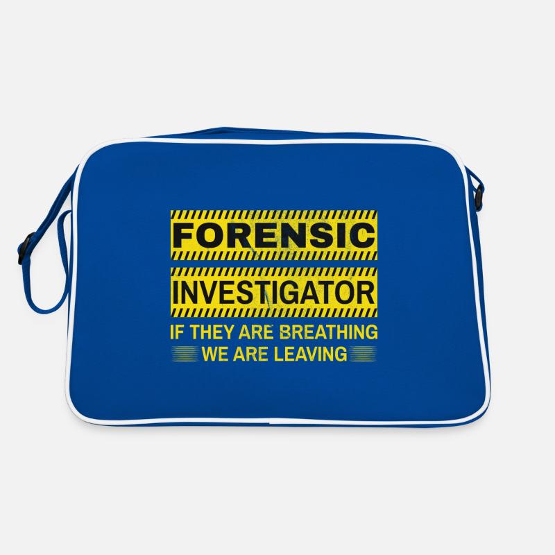 Kriminaltechniker Tatortermittler Forensik Spruch Retro Tasche