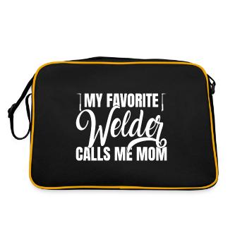 Welder outfit for welders - Retro Bag - black/gold - Back