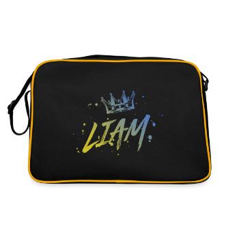 Liam - Retro Bag - black/gold - Back