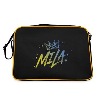 Mila - Retro Bag - black/gold - Back