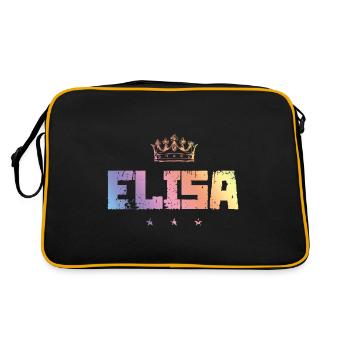 TEST ELISA - Sac Retro - noir/or - Dos