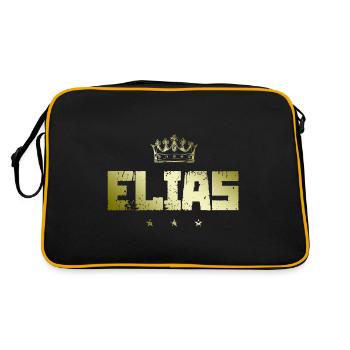 Elias - Retro Bag - black/gold - Back