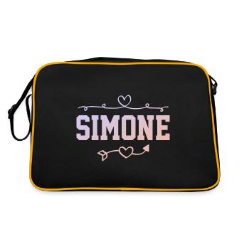 Simone - Sac Retro - noir/or - Dos