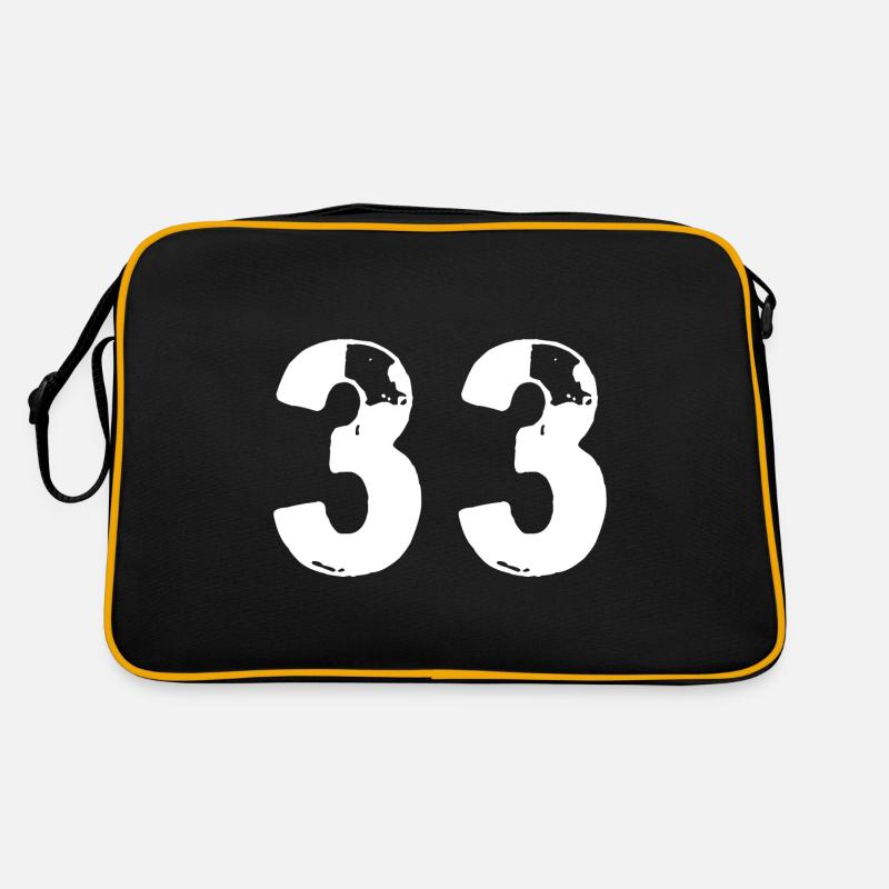 33 Maillot numéro Sac Retro