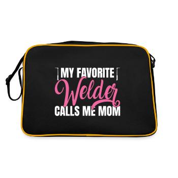 Welder outfit for welders - Retro Bag - black/gold - Back