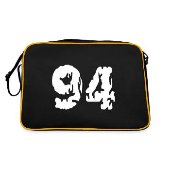 Maillot 94 Numéro - Sac Retro - noir/or - Dos