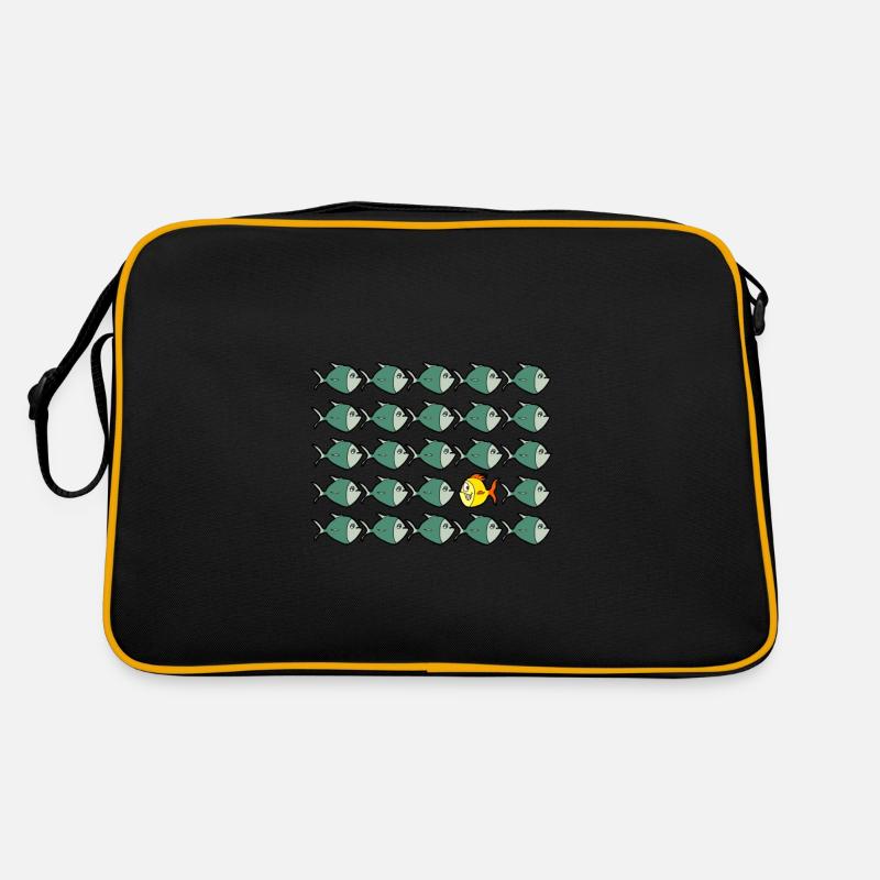 Ursprünglicher Spaßfisch Retro Tasche