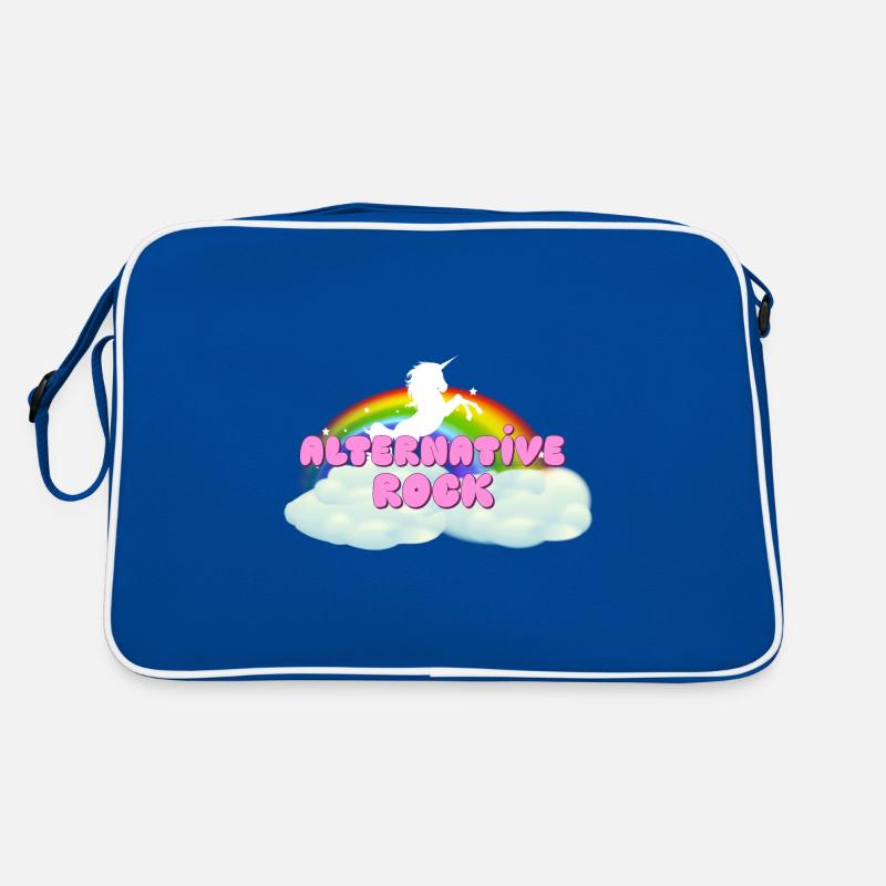 Alternative Rock Regenbogen Einhorn Retro Tasche