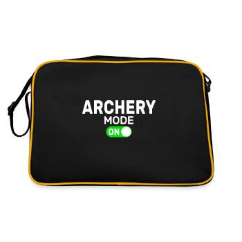 Archery Mode - Retro Tasche - Schwarz/Gold - Hinten