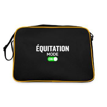 Équitation mode on - Sac Retro - noir/or - Dos