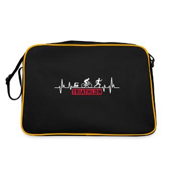 triathlete battement de coeur triathlon heartbeat - Sac Retro - noir/or - Dos