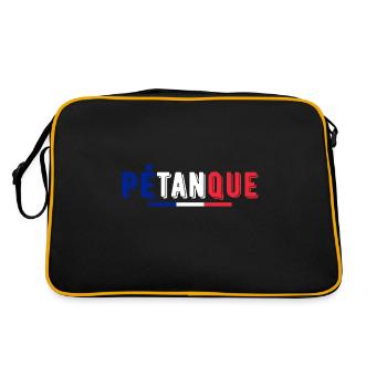 pétanque drapeau france bouliste - Sac Retro - noir/or - Dos