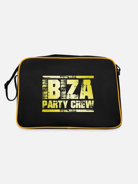 Ibiza Party Crew - Retro Bag - black/gold - Back